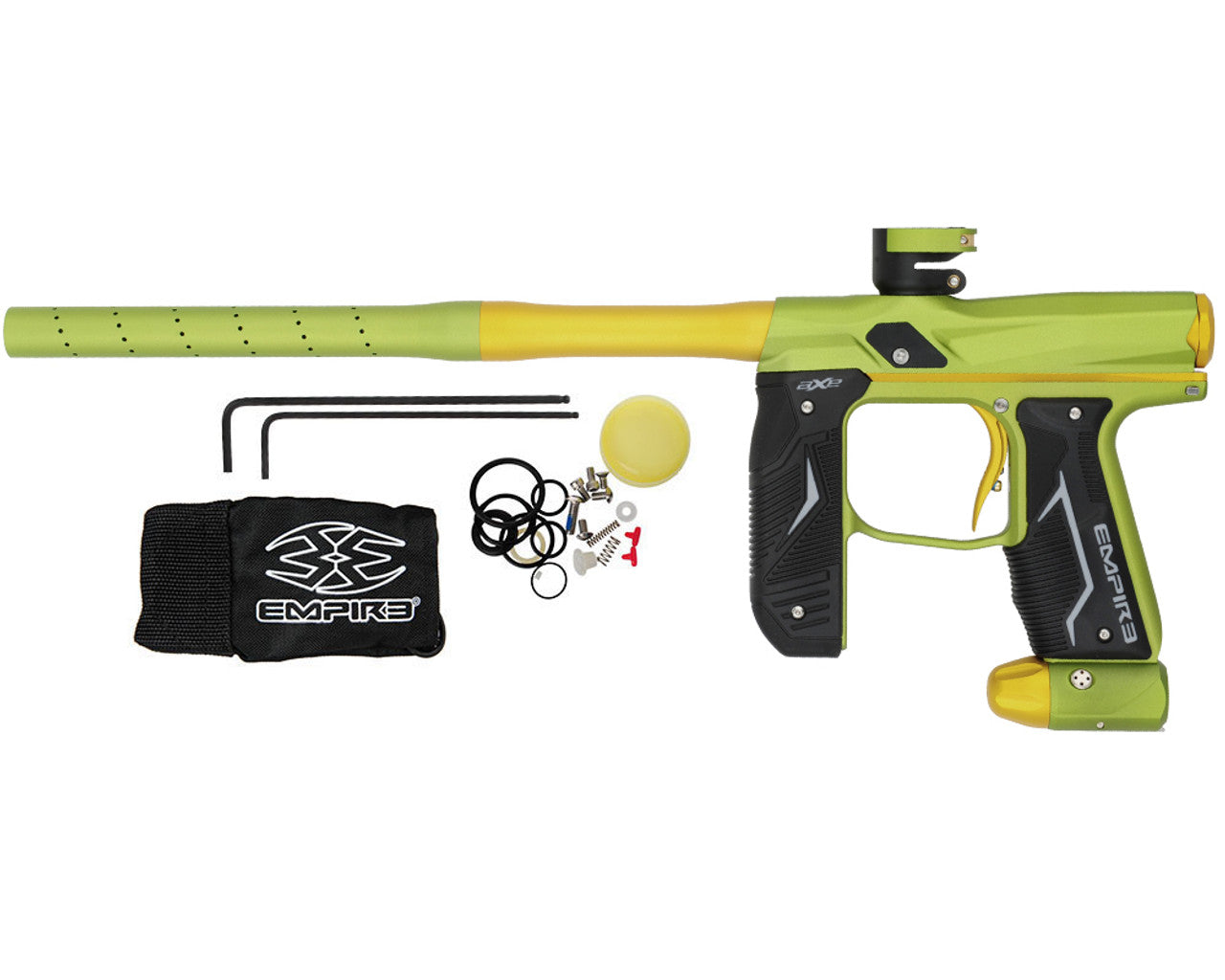 Empire Axe 2.0 Paintball Gun - Dust Green / Dust Gold