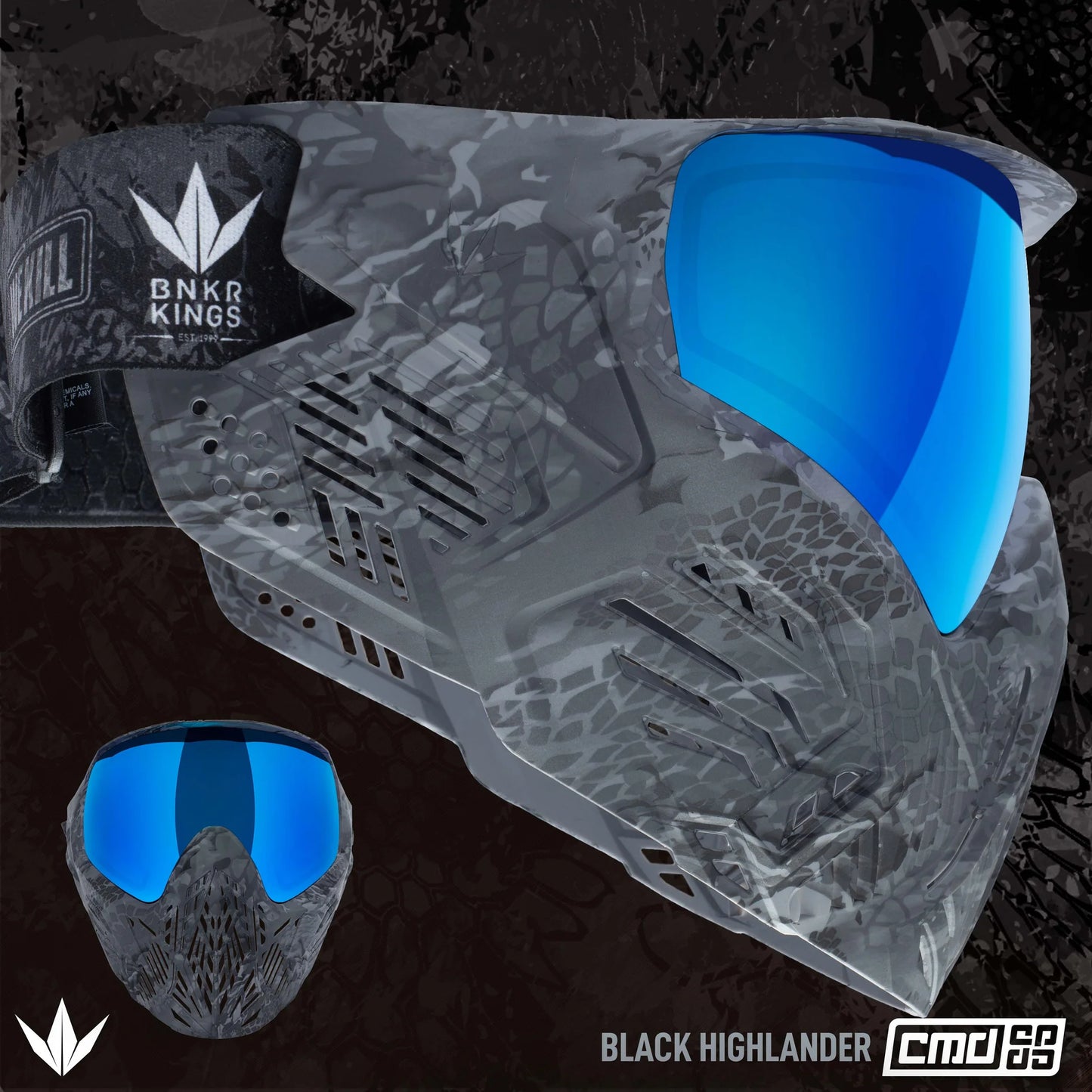 Bunkerkings CMD Goggle - Highlander Black