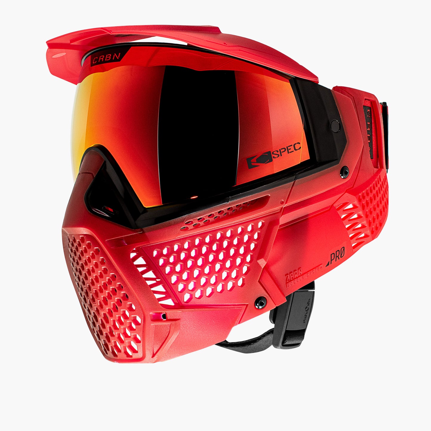 CRBN Zero Pro Goggle - Fade Blood, Coverage: MORE