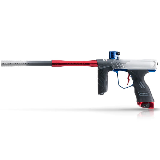 Dye DSR+ Icon Paintball Gun - Patriot Gray Silver