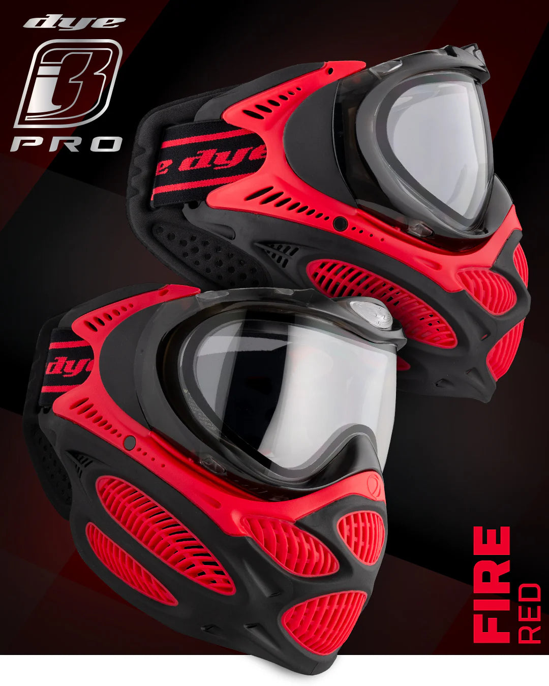 Dye I3 Pro Goggle Thermal - Fire Red