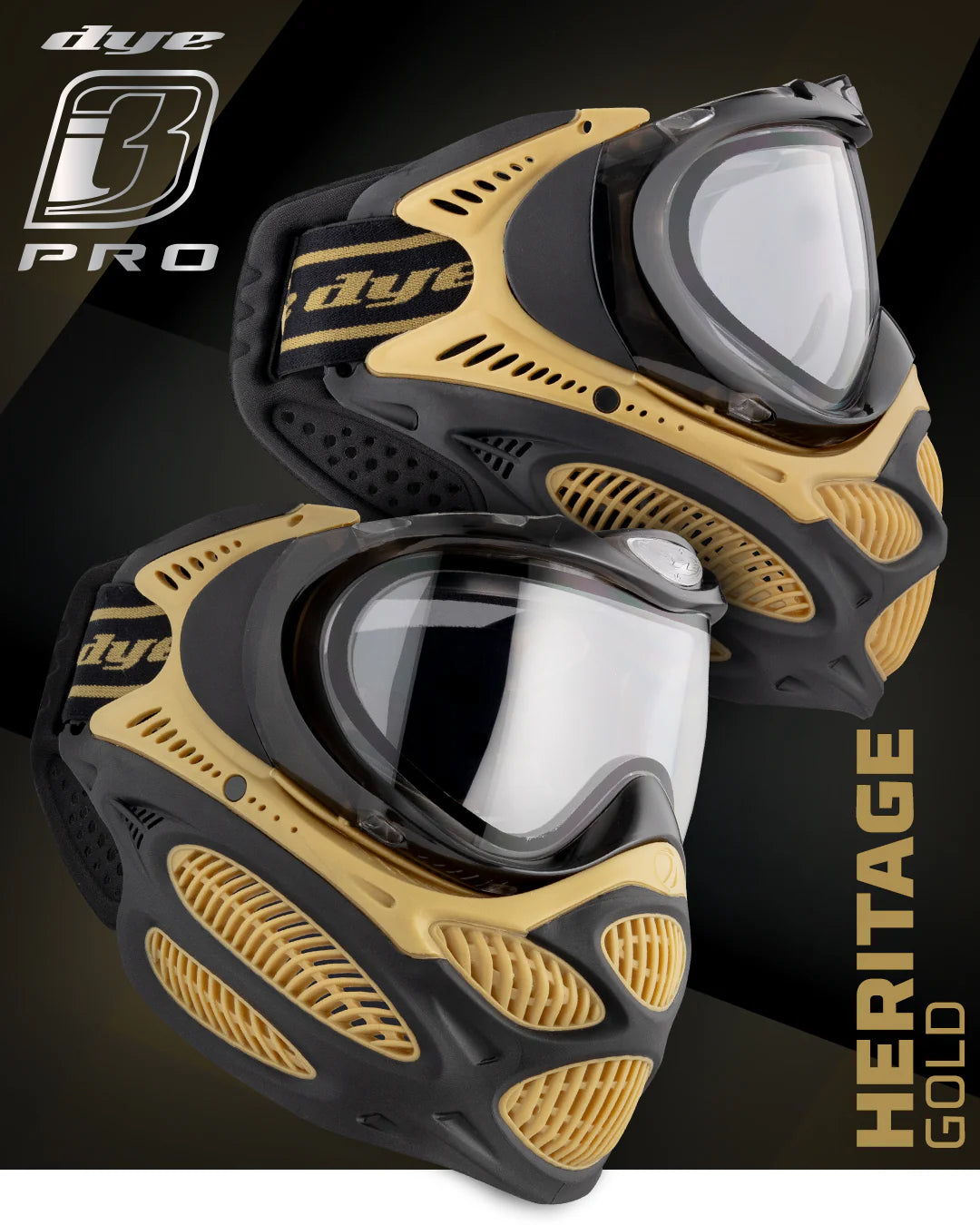 Dye I3 Pro Goggle Thermal - Heritage Gold
