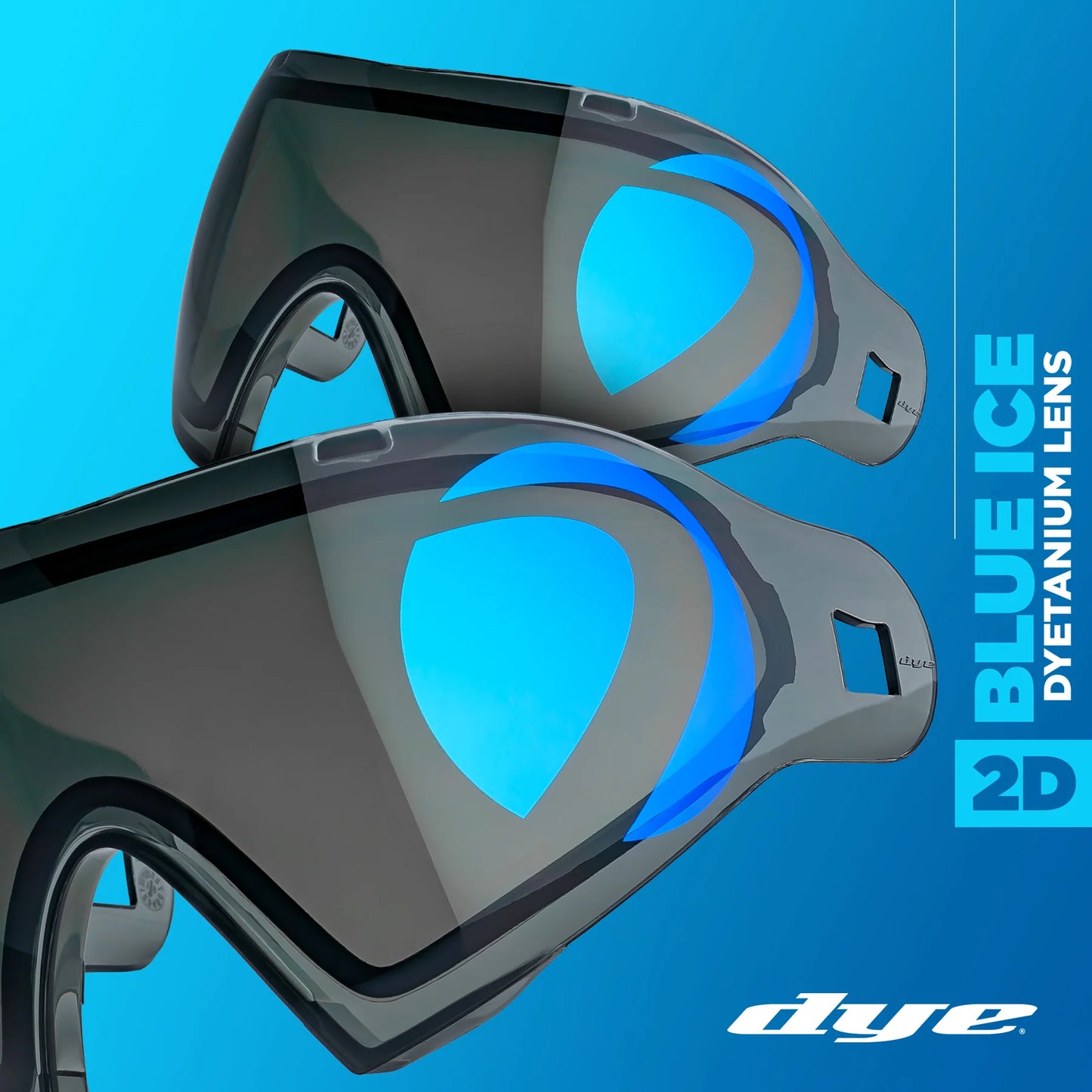 Dye i4 / i5 Lens - Dyetanium 2D - Smoke / Blue Ice (Thermal)