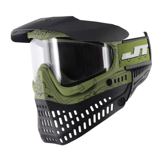 JT Proflex Goggle - (LE) Bandana Green, 2 Lenses