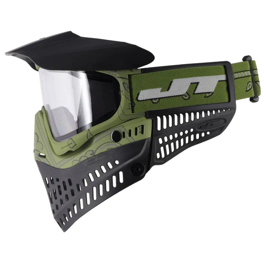 JT Proflex Goggle - (LE) Bandana Green, 2 Lenses