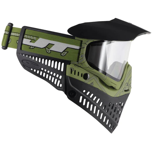 JT Proflex Goggle - (LE) Bandana Green, 2 Lenses