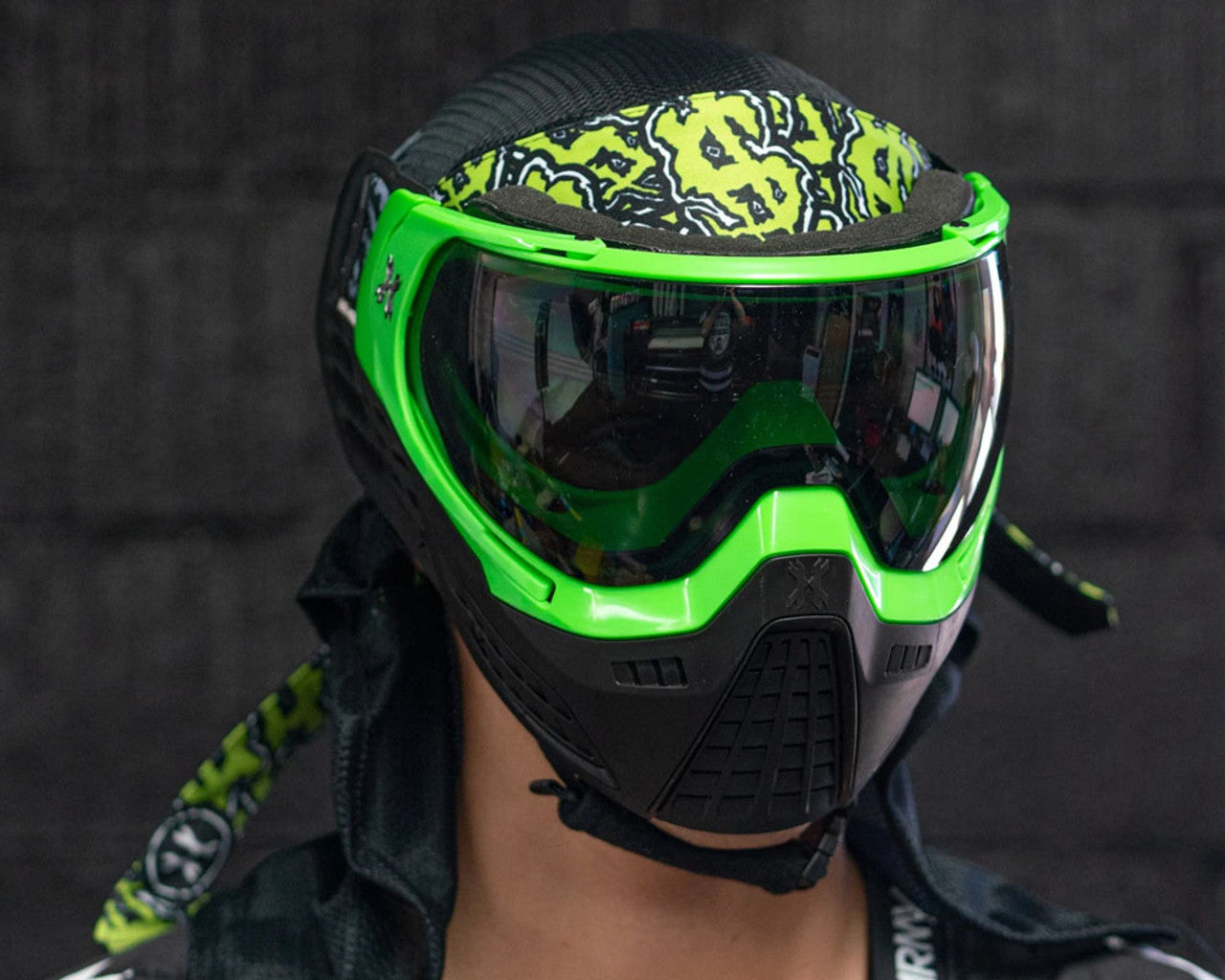 HK Army KLR Goggle (BLACKOUT) - Neon Green