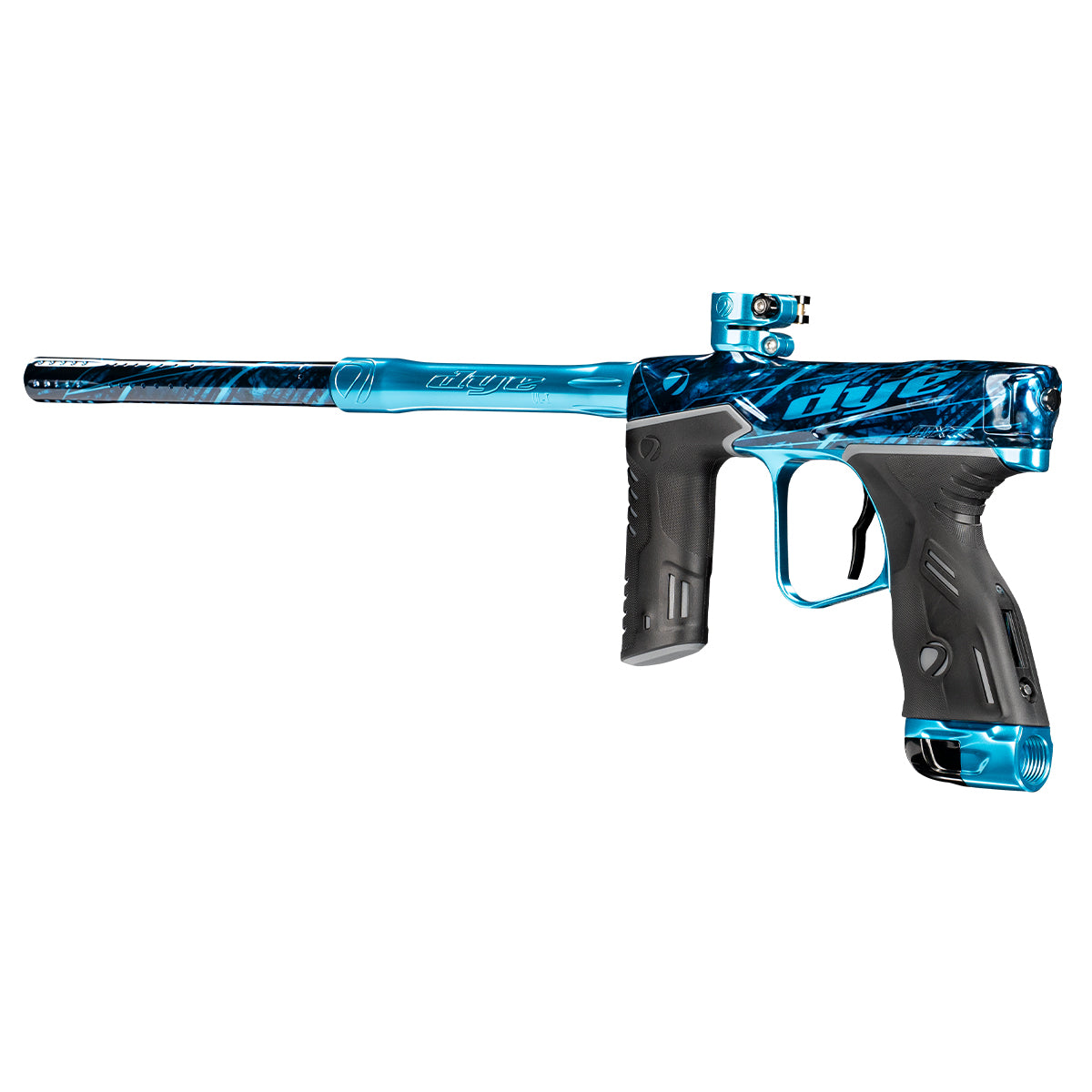 Dye MXR Paintball Gun - (PGA Branded) Black Cyan Polish
