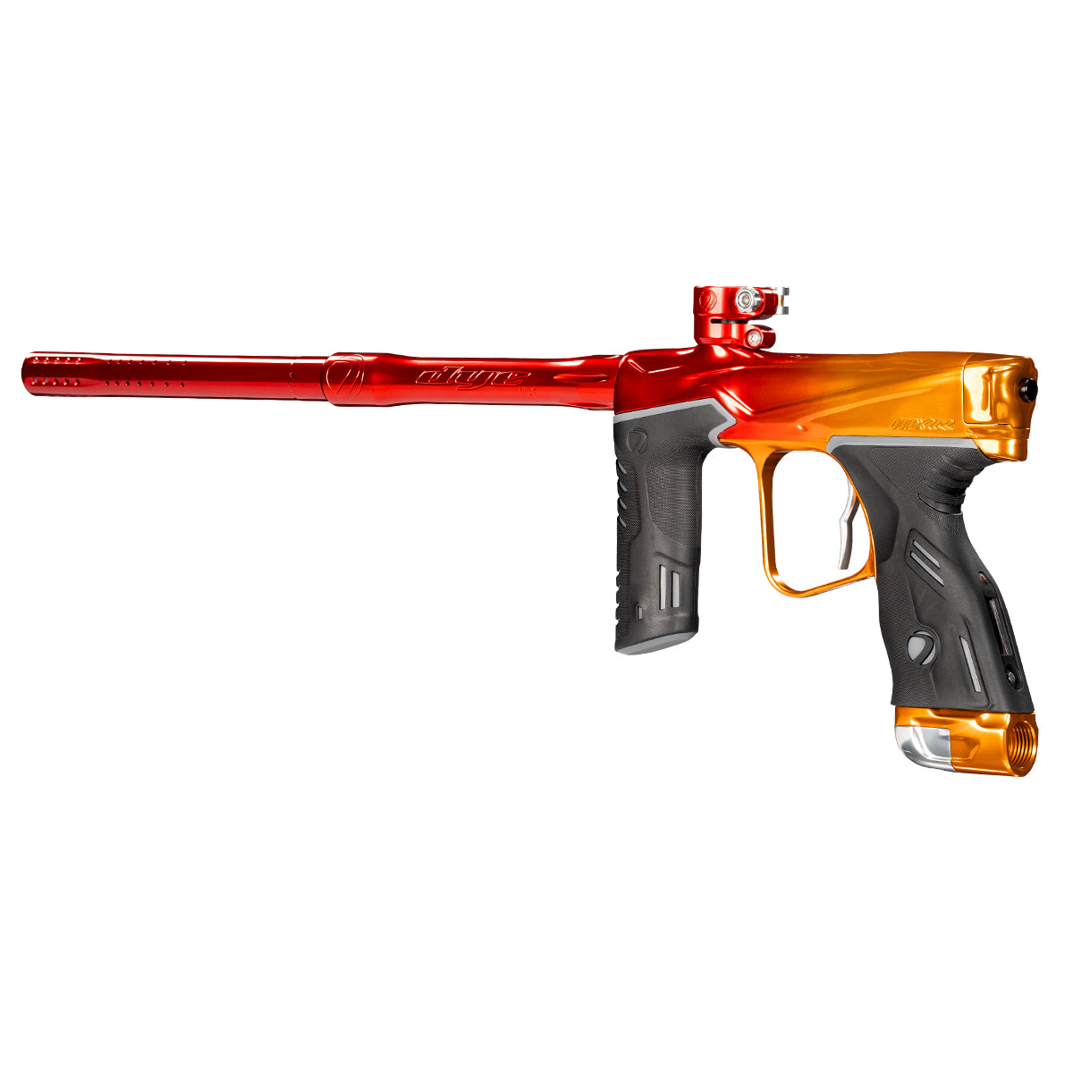 Dye MXR Paintball Gun - (Sunrise Fade) Red Orange