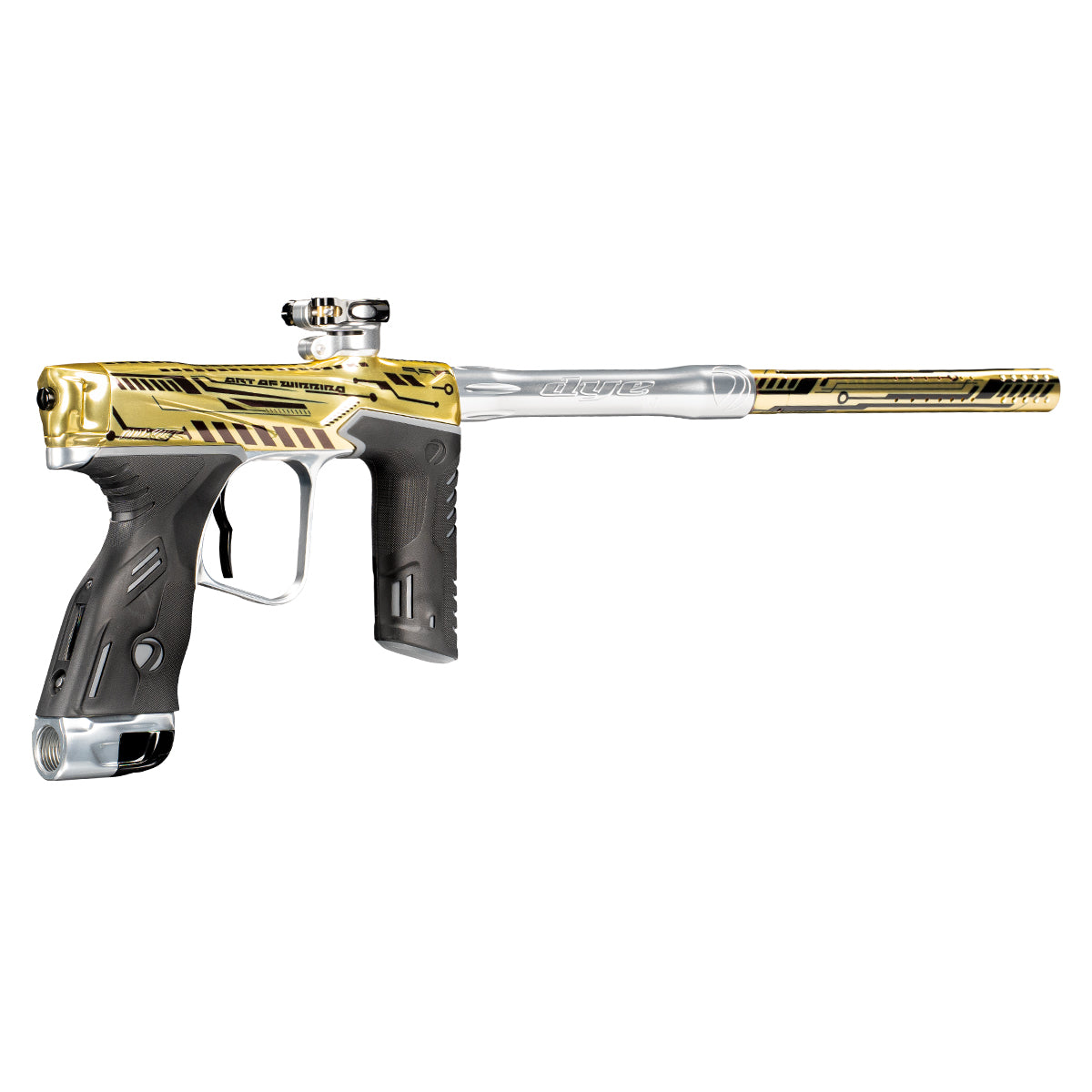 Dye MXR Paintball Gun - (PGA Cyber) Gold Silver Polish