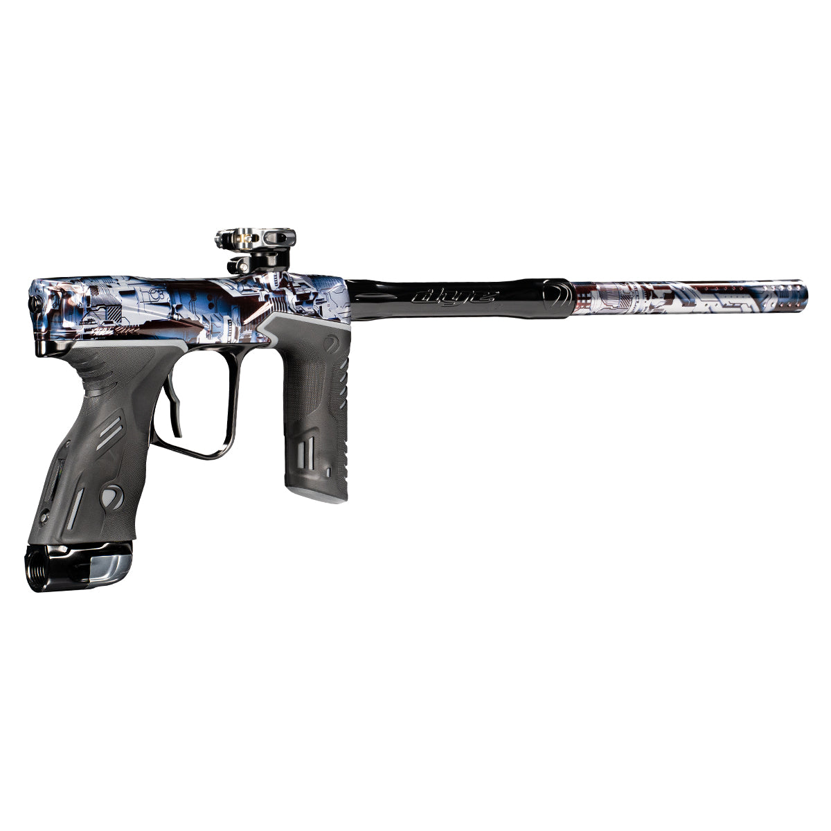 Dye MXR Paintball Gun - (PGA Deathstar) Black Blue Gray