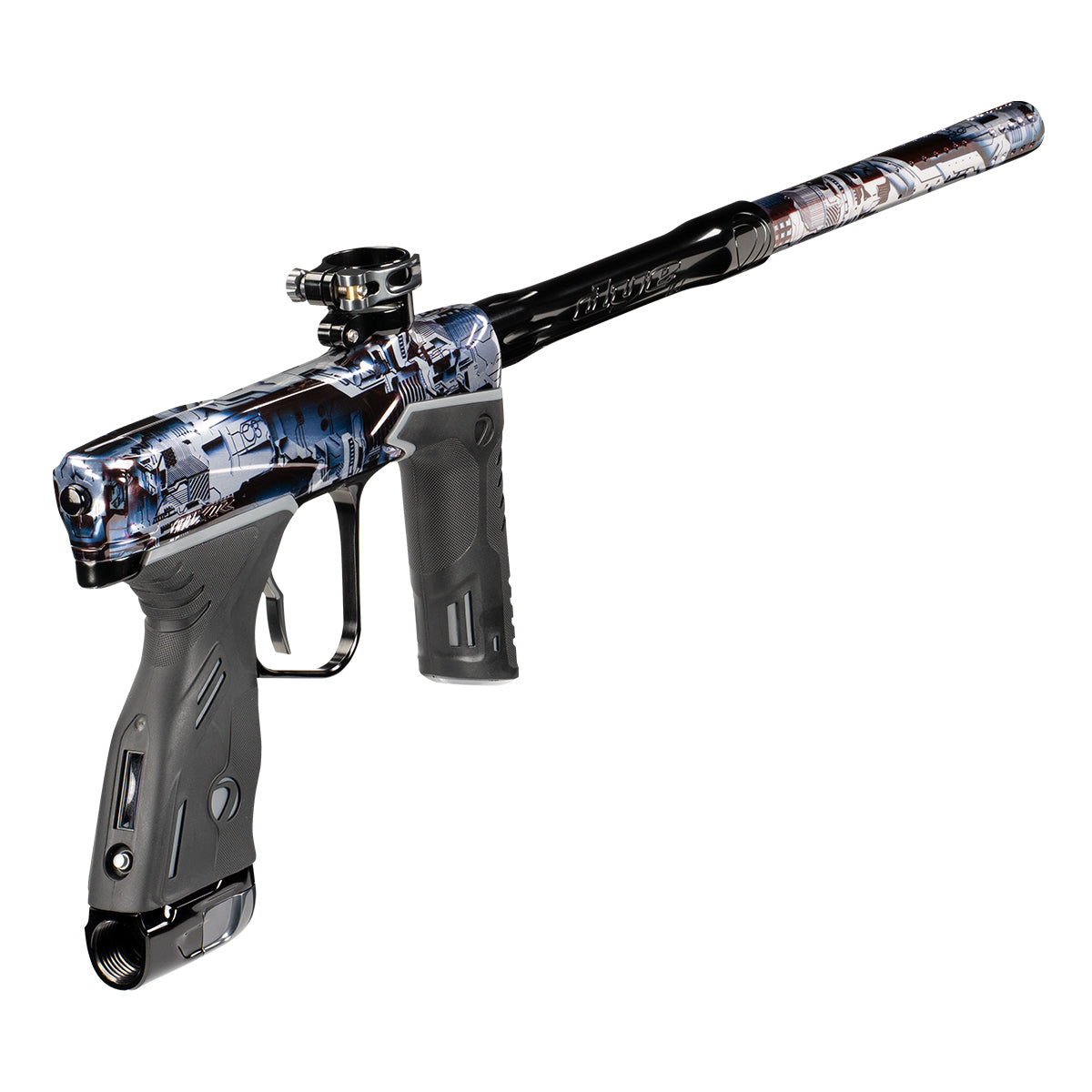 Dye MXR Paintball Gun - (PGA Deathstar) Black Blue Gray