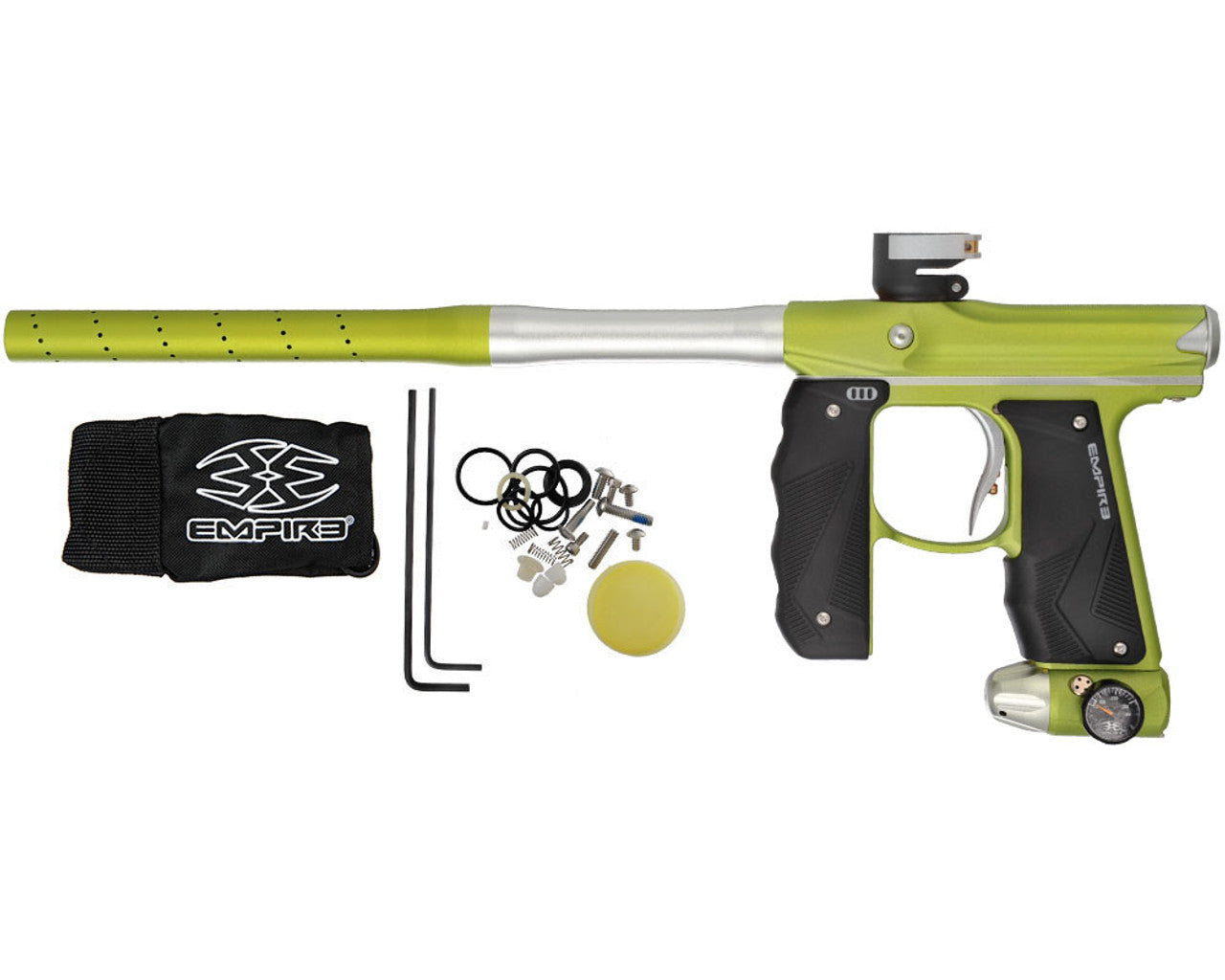 Empire Mini GS Paintball Gun - Dust Green / Dust Silver