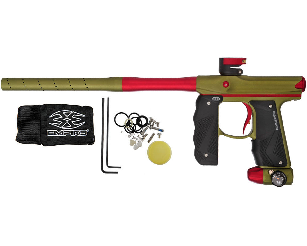 Empire Mini GS Paintball Gun - Dust Olive / Dust Red