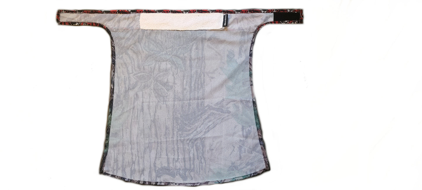 Sandana Pro-Line Flying Skulls Headwrap (QuickShot EXLUSIVE Limited Edition) - Red Black (Trunk Brown Leaf)