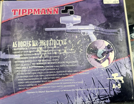 Tippmann A5 Dogleg Air-Thru Stock Kit (black)