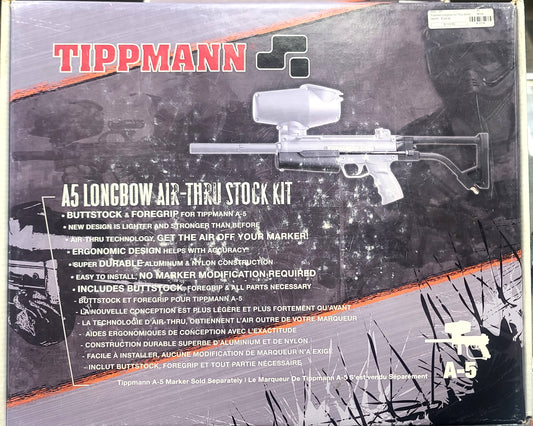 Tippmann A5 Longbow Air-Thru Stock Kit (black)