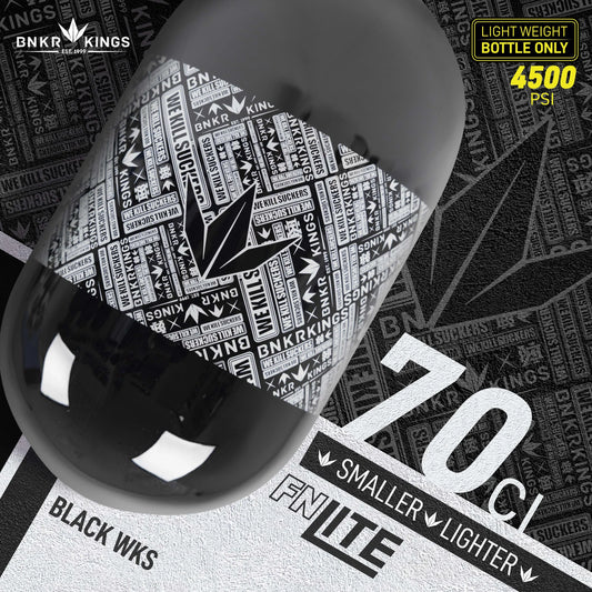 BunkerKings FN Lite Air Tank - 70ci Black WKS (BOTTLE ONLY)