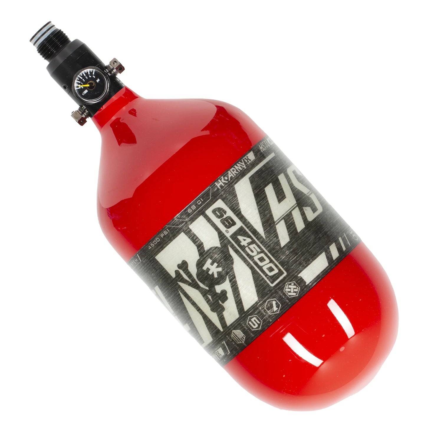 HK HSTL Air Tank - Standard Reg (68ci/ 4500psi) Red