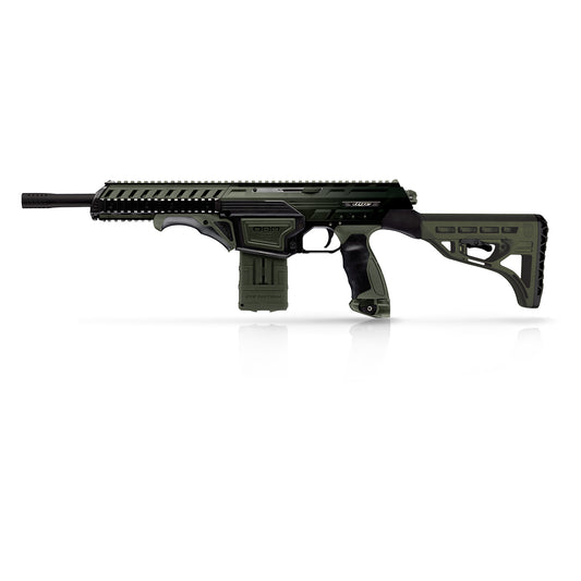 Dye Assault Matrix DAM Paintball Gun - Black / Olive Forest Fade