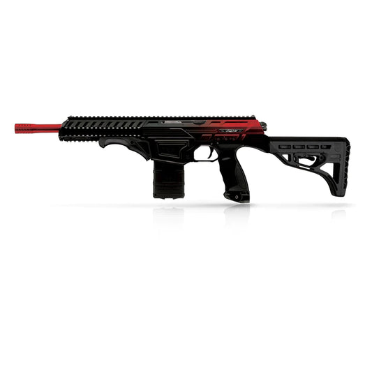 Dye Assault Matrix DAM Paintball Gun - Black / Red Cherry Fade