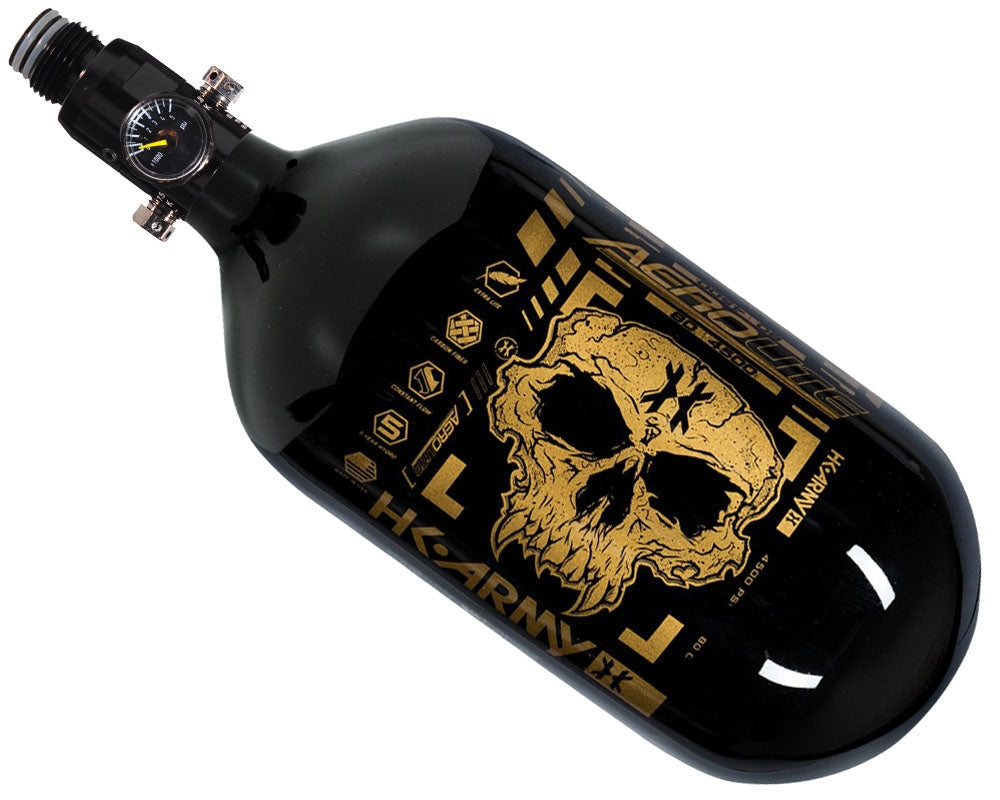 HK Army Extra Lite Air Tank (80ci/4500psi) - Doom, Black/Gold