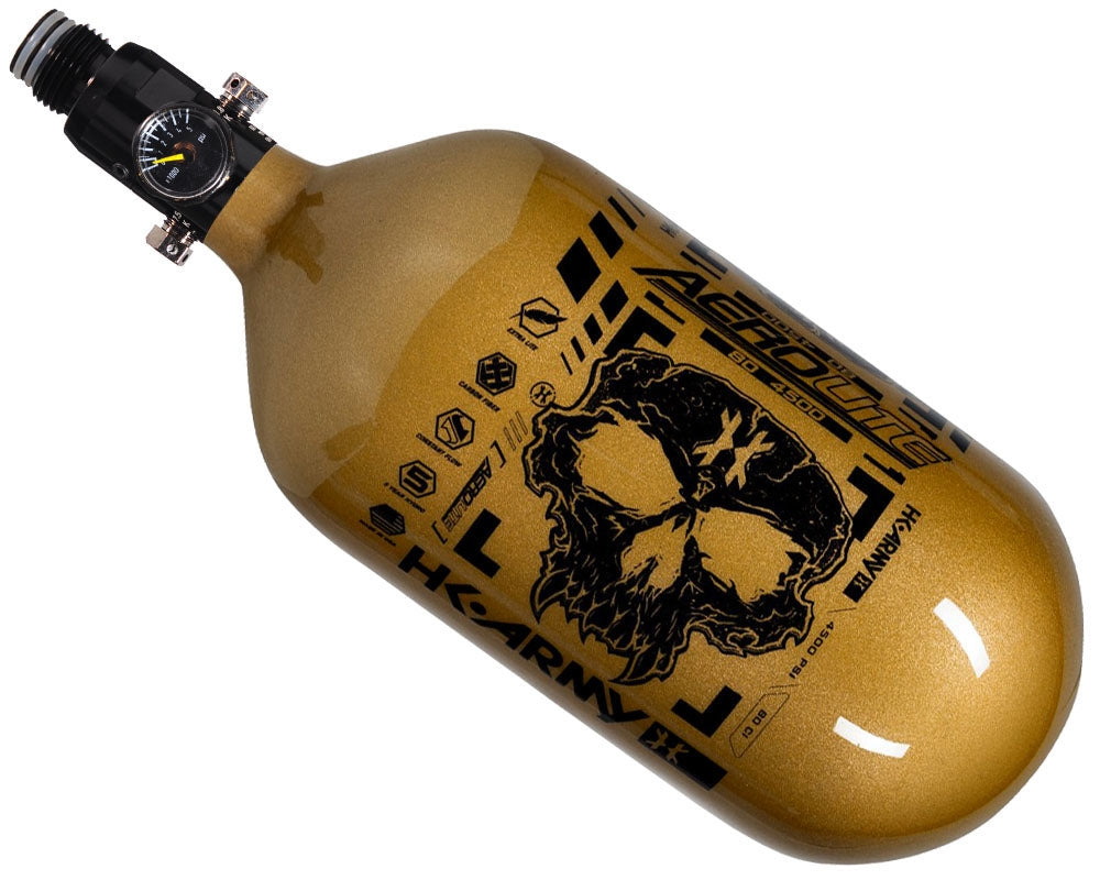 HK Army Extra Lite Air Tank (80ci/4500psi) - Doom, Gold/Black