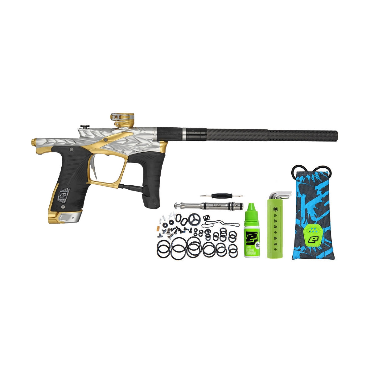 HK Army Fossil LV1.6 Paintball Gun - Titanium / Gold (Canary)