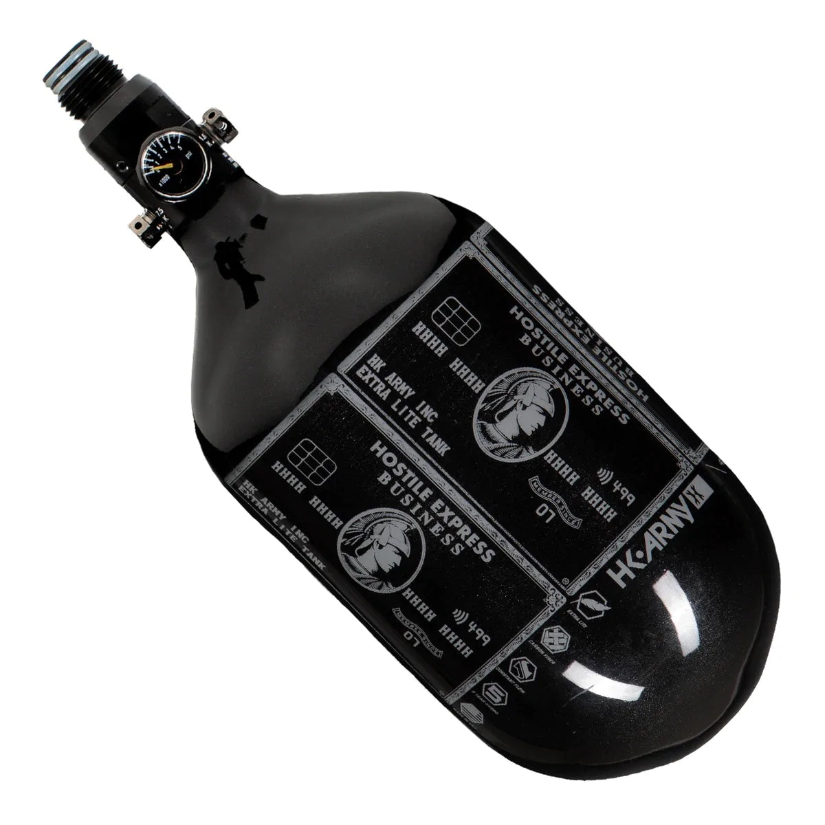 HK Army Extra Lite Air Tank (68ci/4500psi) Hostile Express - Black