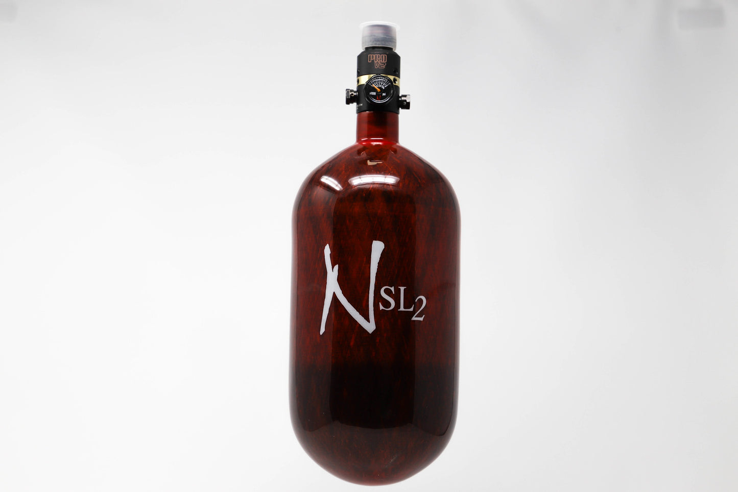 Ninja SL2 Compressed Air Tank (77ci, ACE regulator) - Red/White