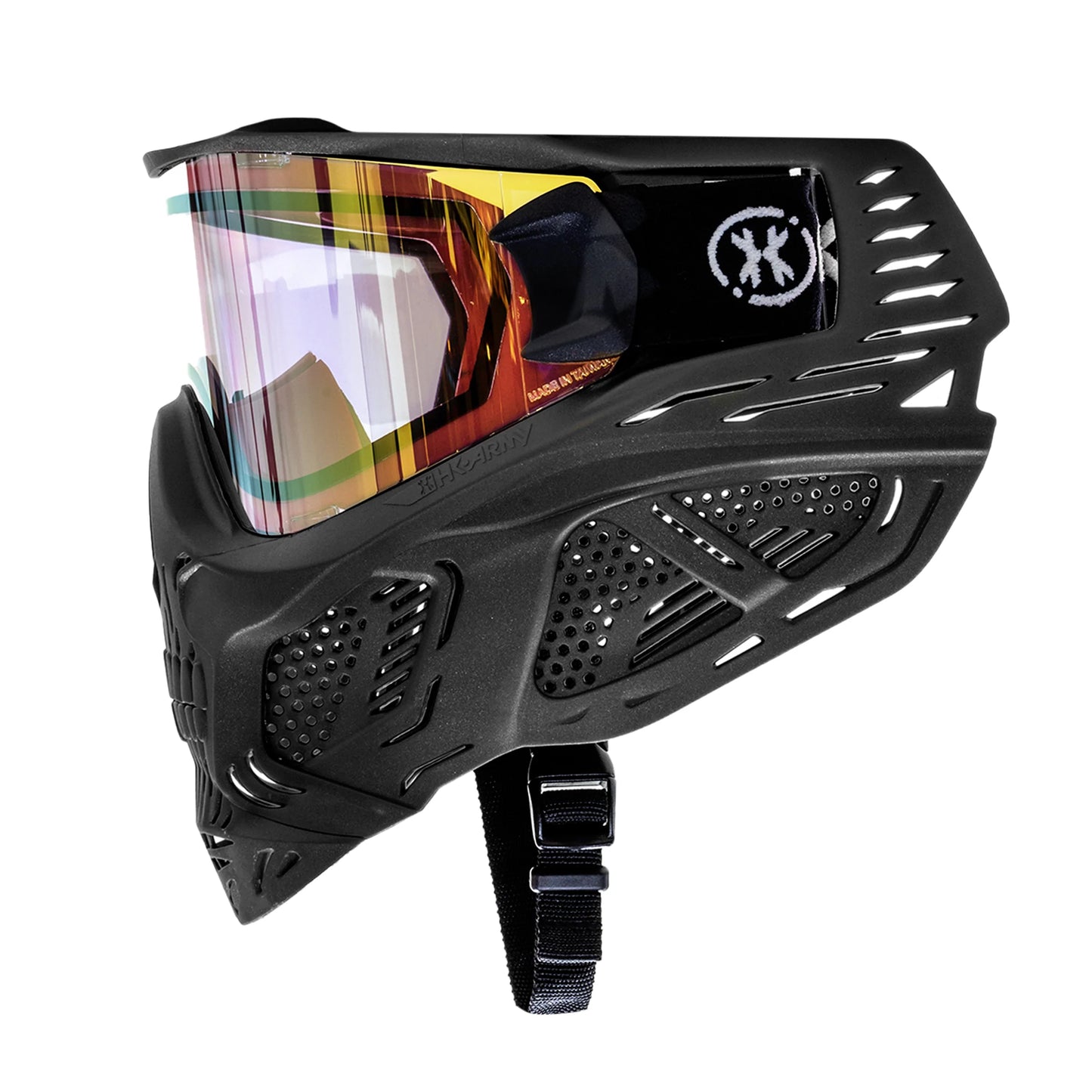 HK Army HSTL Skull Goggle (RAIDER) - Black (Gold Lens)