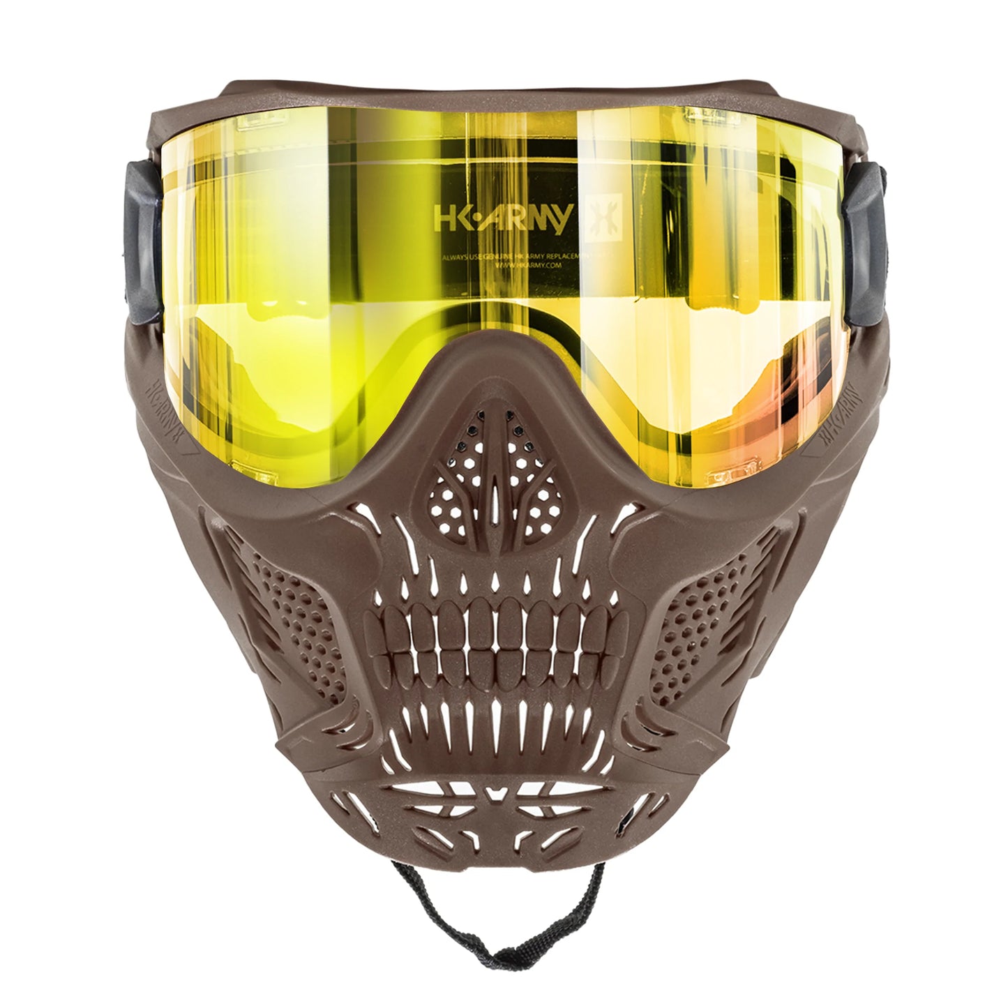 HK Army HSTL Skull Goggle (SANDMAN) - Tan (Gold Lens)