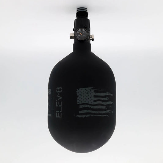 ELEV-8 Air Tank - 48ci/4500 Matte Black, ELEV-8 Pro Regulator (black)