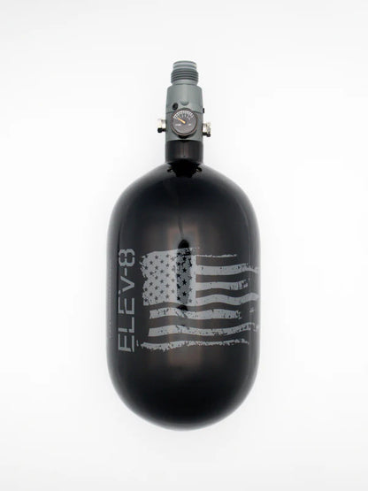 ELEV-8 Air Tank - 68ci/4500 Gloss Black /  Flag