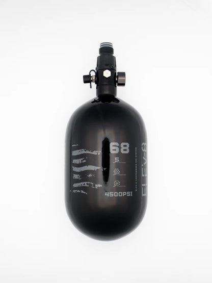 ELEV-8 Air Tank - 68ci/4500 Gloss Black / Pewter Flag