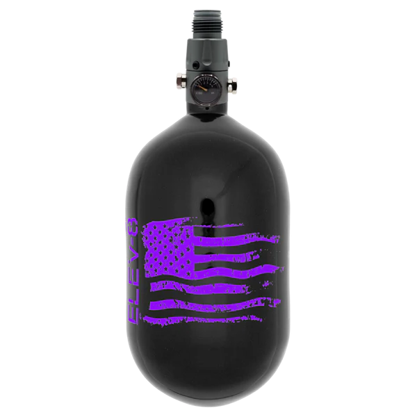 ELEV-8 Air Tank - 68ci/4500 Gloss Black / Purple Flag
