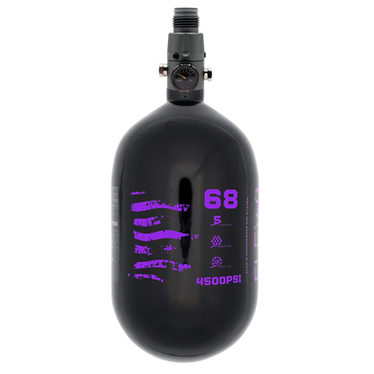 ELEV-8 Air Tank - 68ci/4500 Gloss Black / Purple Flag
