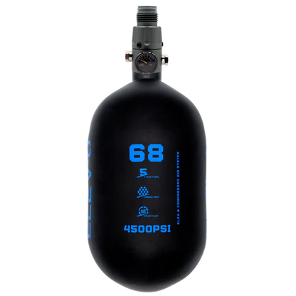 ELEV-8 Air Tank - 68ci/4500 Matte Black / Blue Logo