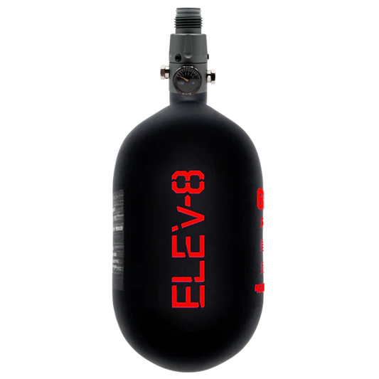 ELEV-8 Air Tank - 68ci/4500 Matte Black / Red Logo
