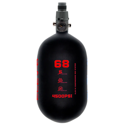 ELEV-8 Air Tank - 68ci/4500 Matte Black / Red Logo
