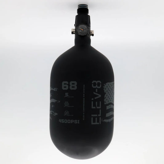 ELEV-8 Air Tank - 68ci/4500 Matte Black, ELEV-8 Pro Regulator (black)