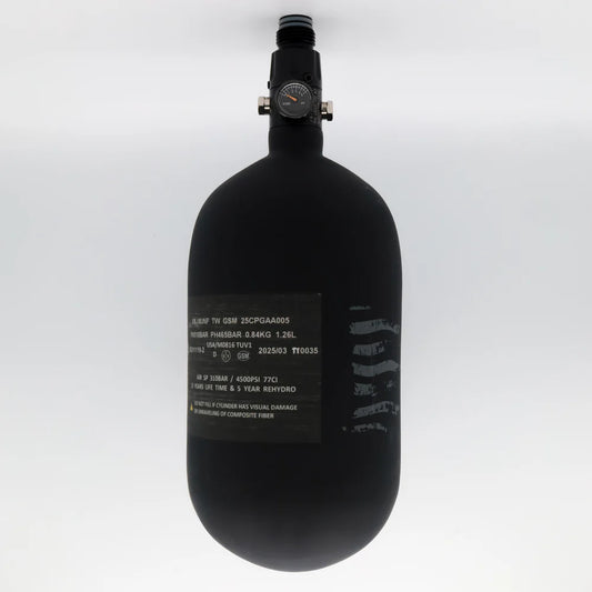 ELEV-8 Air Tank - 77ci/4500 Matte Black, ELEV-8 Pro Regulator (black)
