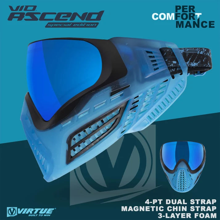 Virtue VIO Ascend Goggle - Black Cyan LE