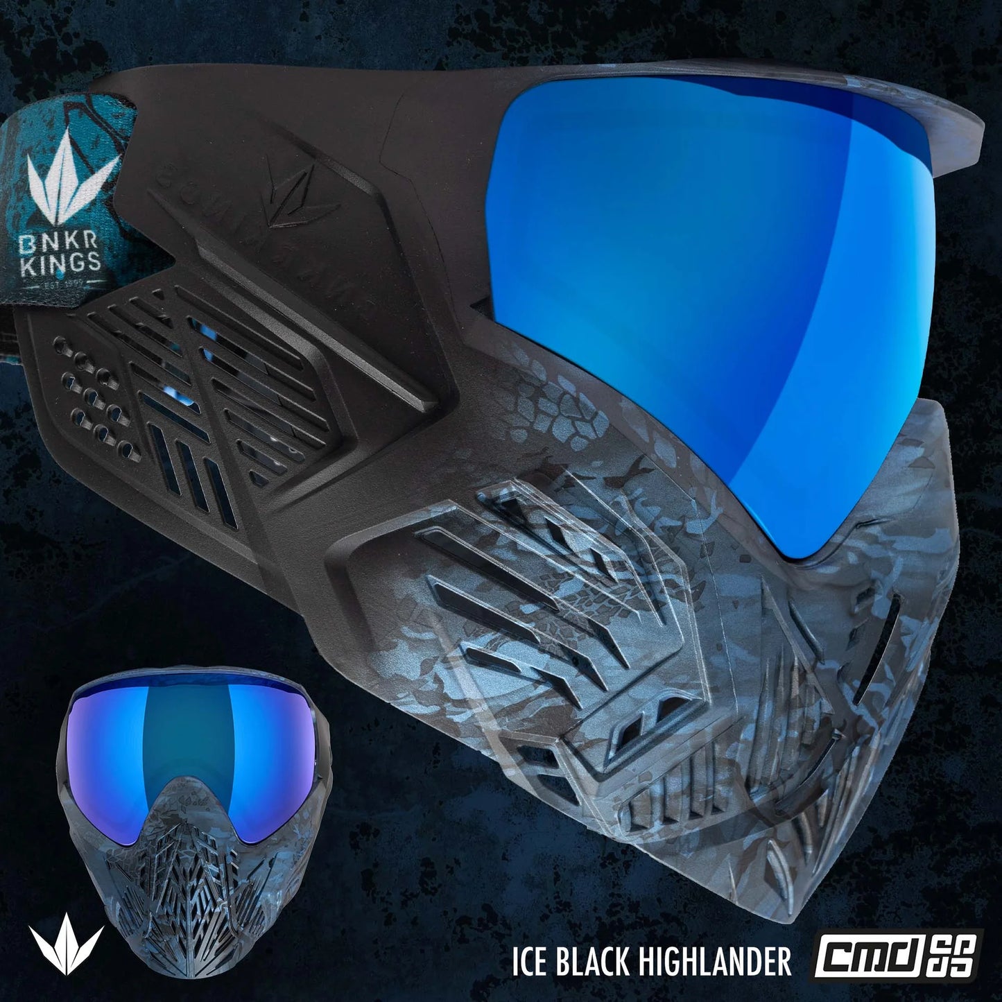 BNKR Bunkerkings CMD Goggle - Ice Black Highlander