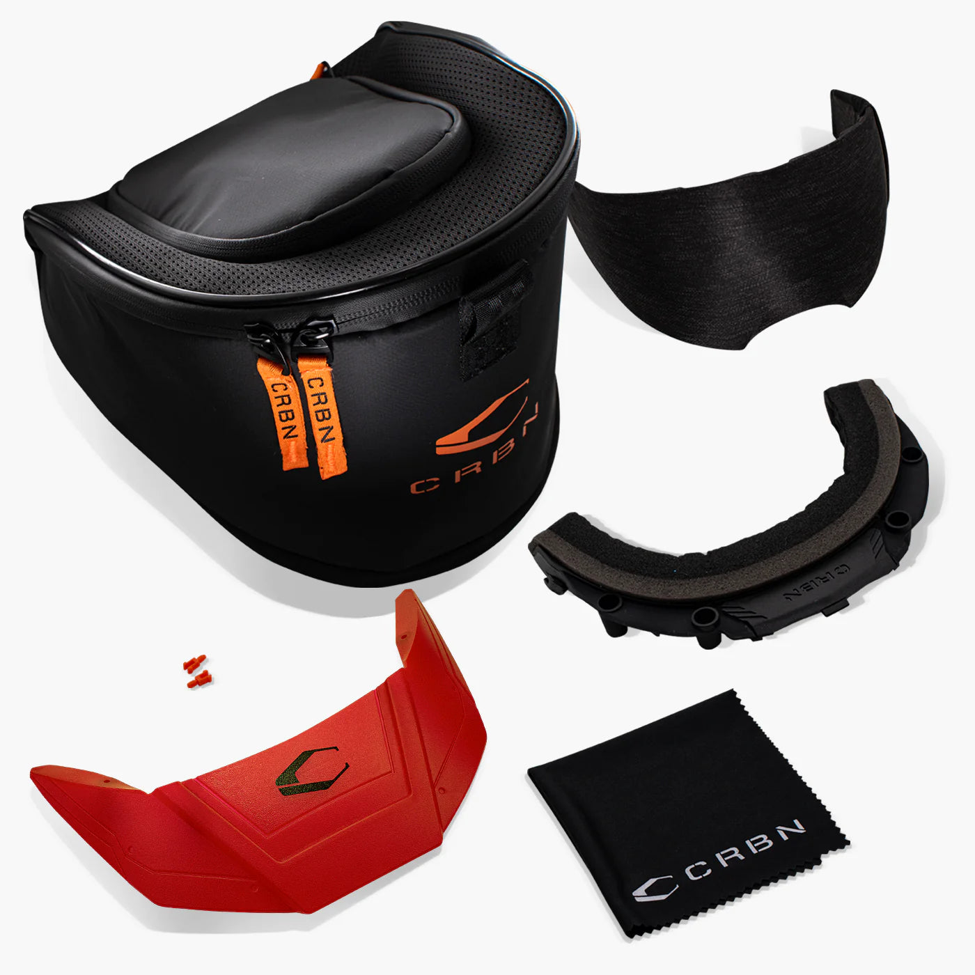 CRBN Zero Pro Goggle - Fade Blood, Coverage: LESS