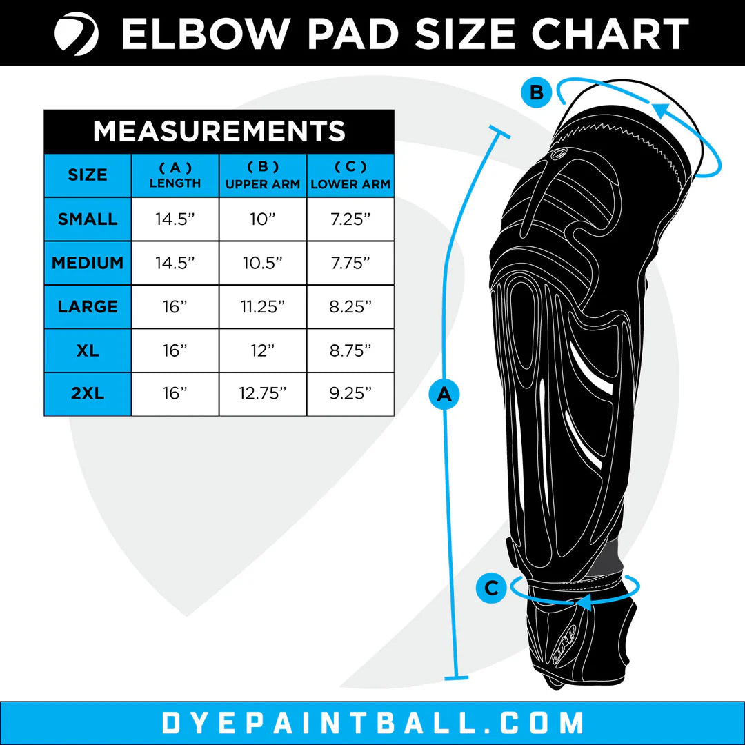 Dye Performance Elbow Pads - Black