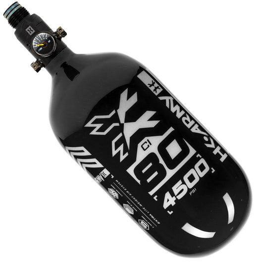 HK Rush Extra Lite Air Tank - RUSH (80ci/ 4500psi) Black/White