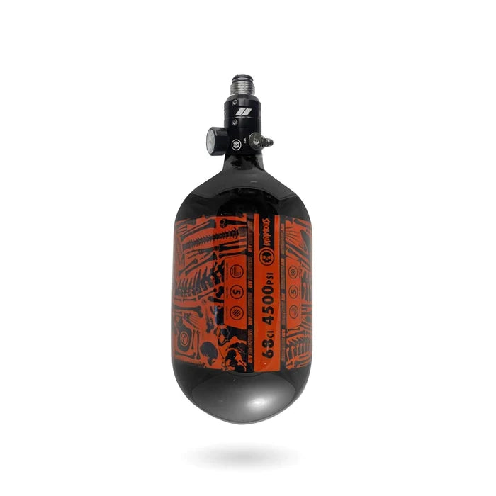 Infamous Air Tank (68ci/4500psi) - Black/Orange