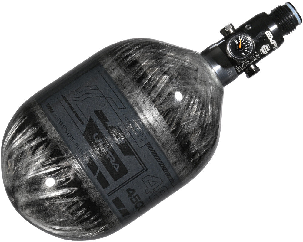 JT Mega Lite Tri Label Compressed Air Tank - Grey (48ci/4500psi)