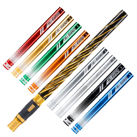 HK LAZR Elite Orbit Barrel Kit - Autococker Threads (Dust Gold /Colored Inserts)